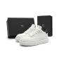 Beige, White, Blue (Standard Leather Shoe Size)