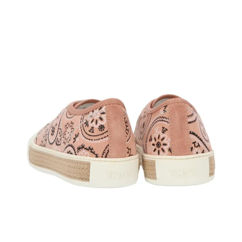 TOD'S Low Top Skateboard Shoes Women's Pink-4