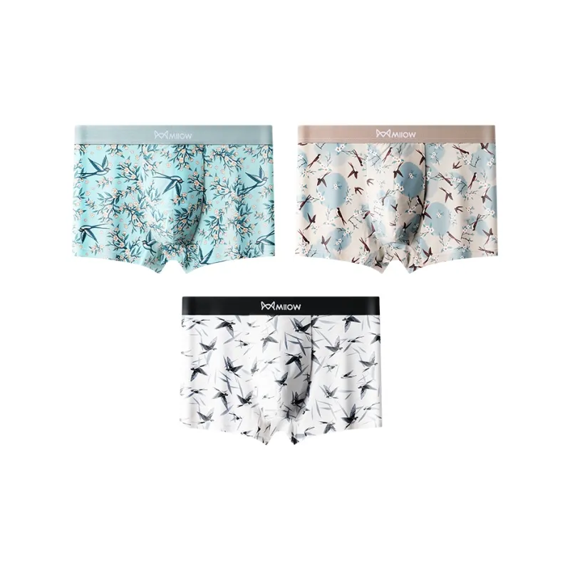 MIIOW Trendy Party Collection Cooling Summer Collection Underpants Men's 3 Pack-15