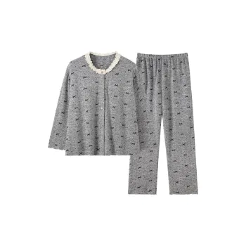 Sleeping Beauty Pajama Set Women's Gray