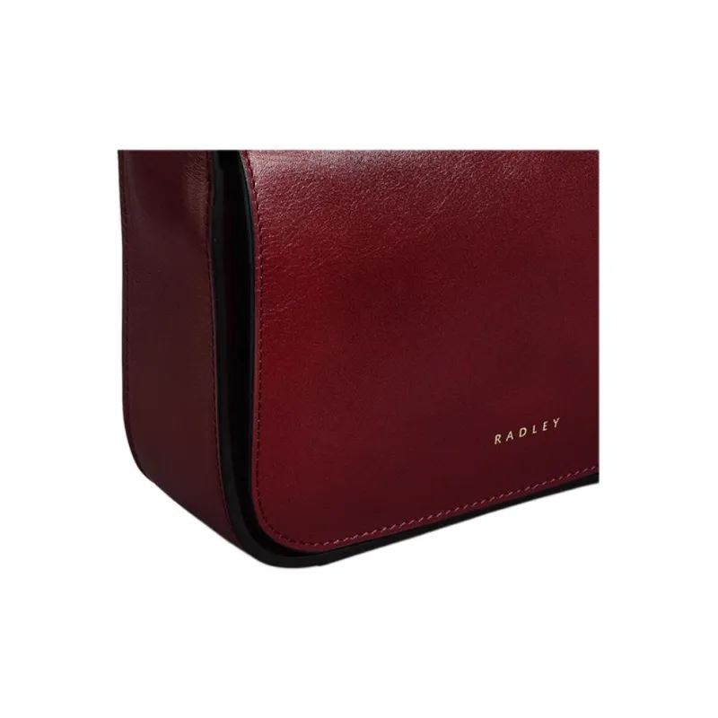 RADLEY Cow Leather Shoulder Bag Medium Size Women's Red-7