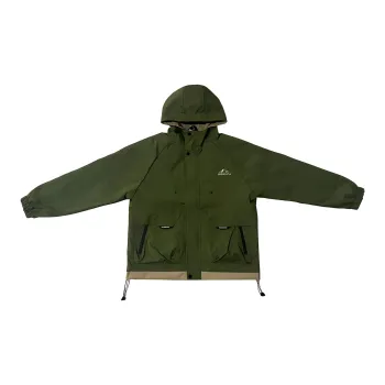 MESUCA Waterproof And Windproof Windbreaker Jacket Unisex Wave Green