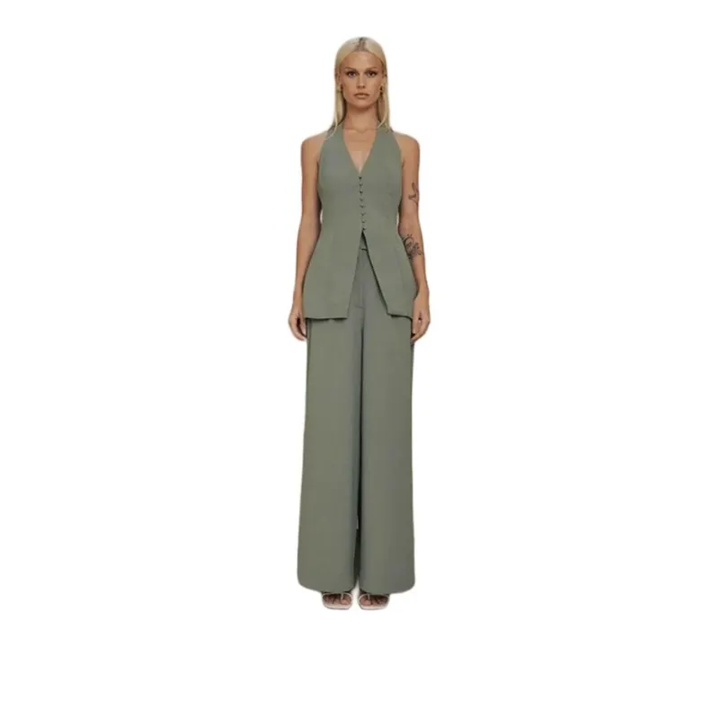 ELLIATTCOLLECTIVE Casual Pants Women's Army Green-1