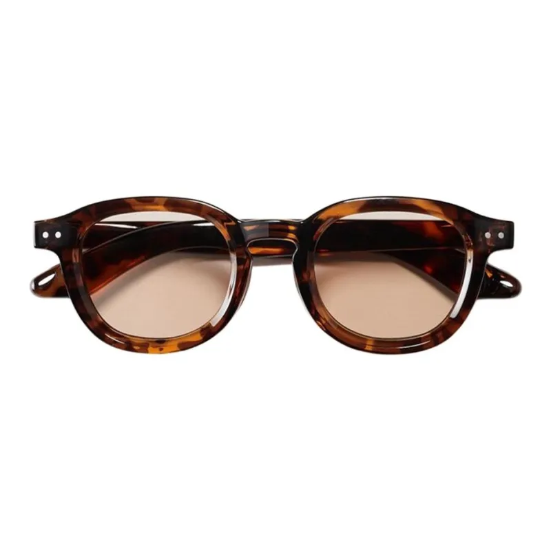 UNIQLO Round Sunglasses Unisex Tortoiseshell-0