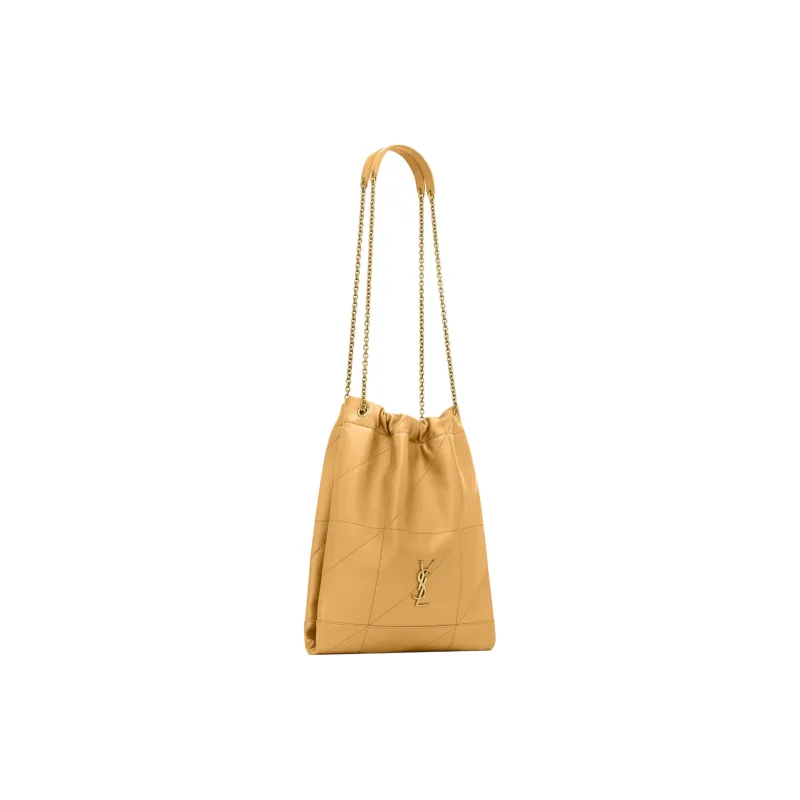 SAINT LAURENT Jamie Nappa Leather Handbag, Shoulder Bag Women's Yellow-1