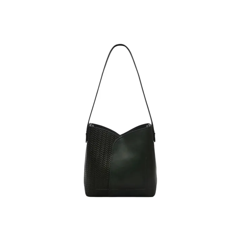 RADLEY Cow Leather Bucket Bags Shoulder Bags Medium Size Women's Green-2