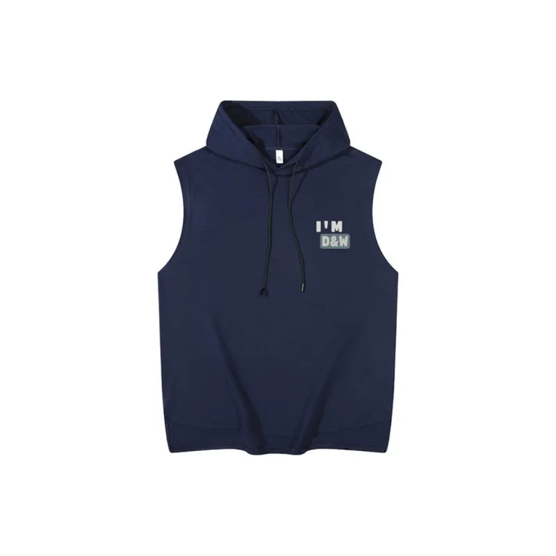 D&W Tank Tops Unisex Navy Blue-0