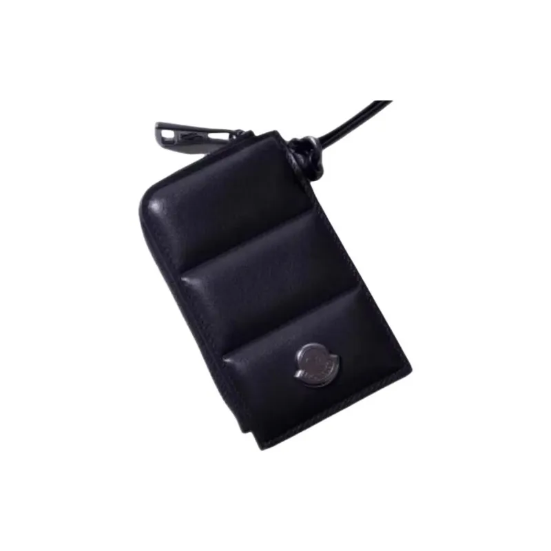 Moncler Cow Leather Wallet Unisex Black-2