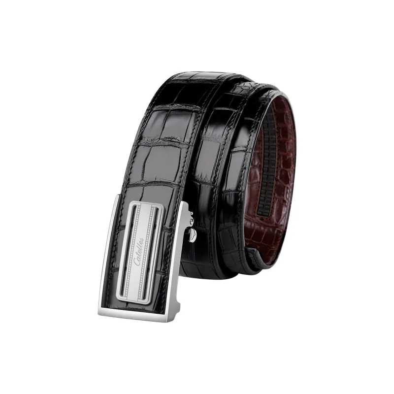 CATELLES Crocodile Leather Leather Belts Men's 3.5cm/3.8cm-1