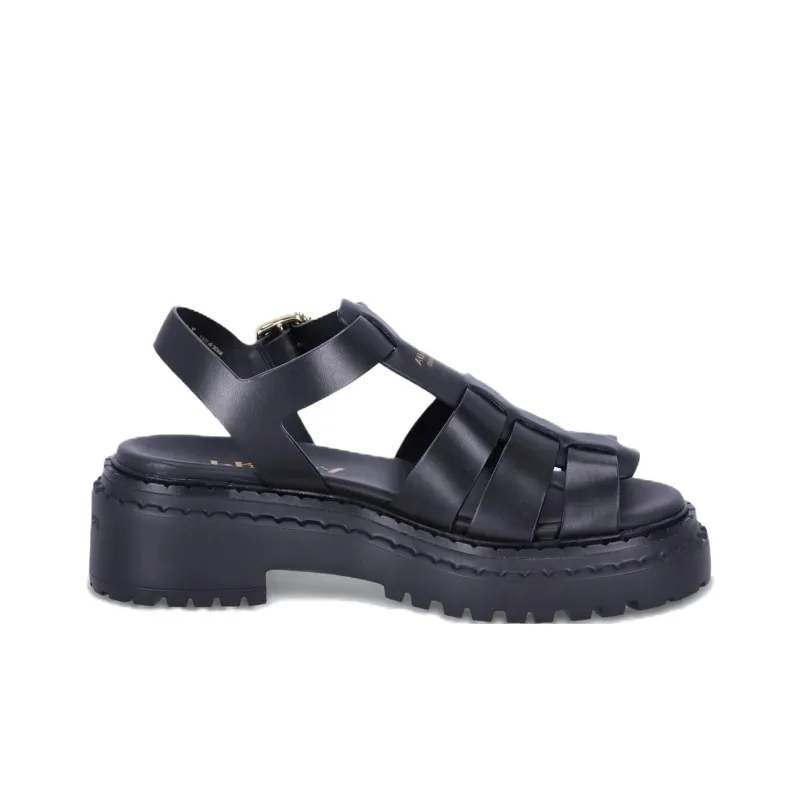 PRADA Roman Sandals Women's Black-1