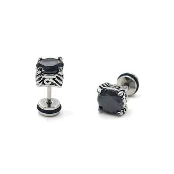 GUDUD Titanium Steel Stud Earrings Men's