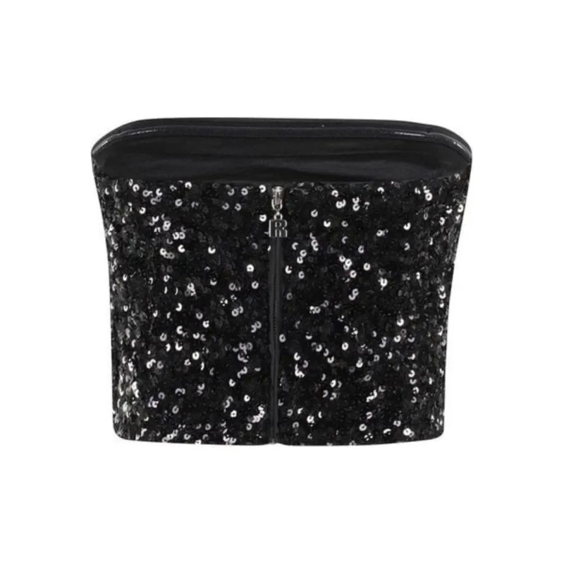 Rotate Sequined Crop Top-1
