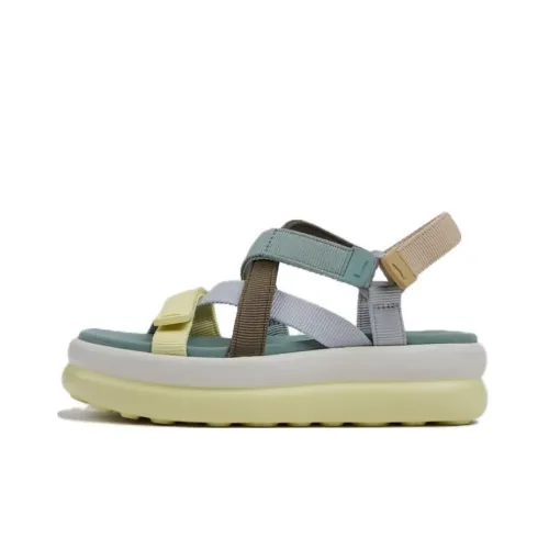 CAMPER Twins One Strap Sandals 5.1cm Women's Yellow Green