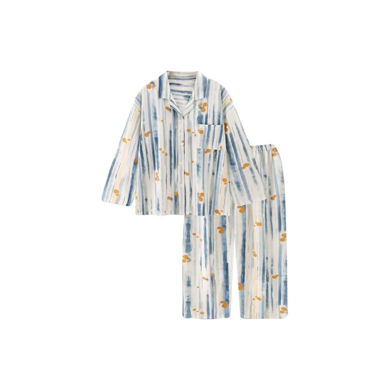 O'MESIK Pajama Set Women's Blue-0