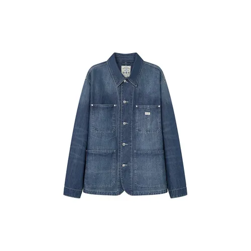 Teenie Weenie Men Denim Series Jackets Coats Unisex Medium Denim