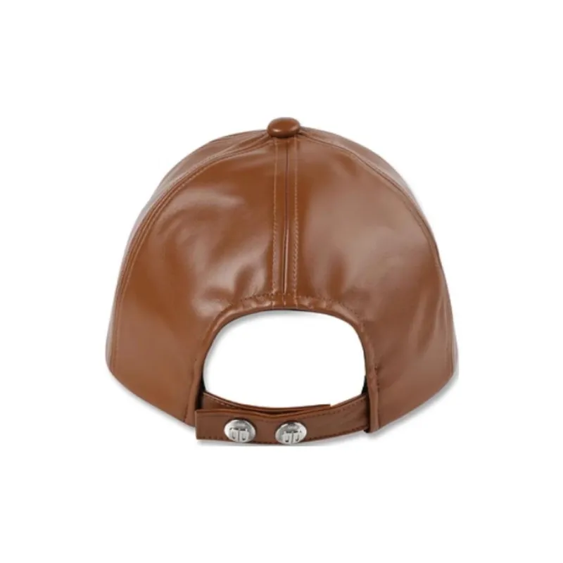 DKNY Metal Baseball Caps Women's Medium Coffee-1