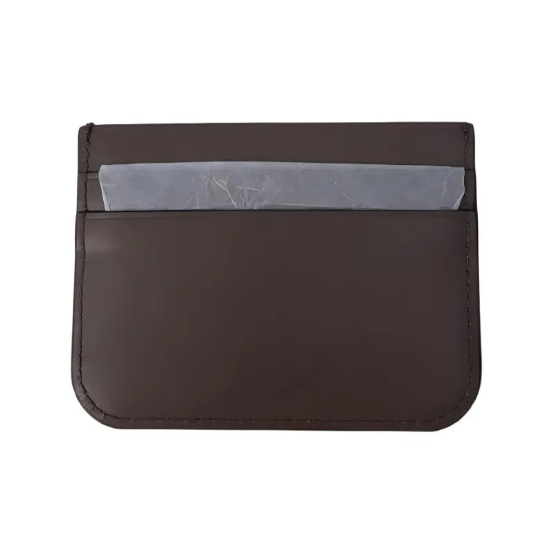 TORY BURCH Eleanor Leather Coin Purse Wallets Card Holders Women's Dark Brown-1