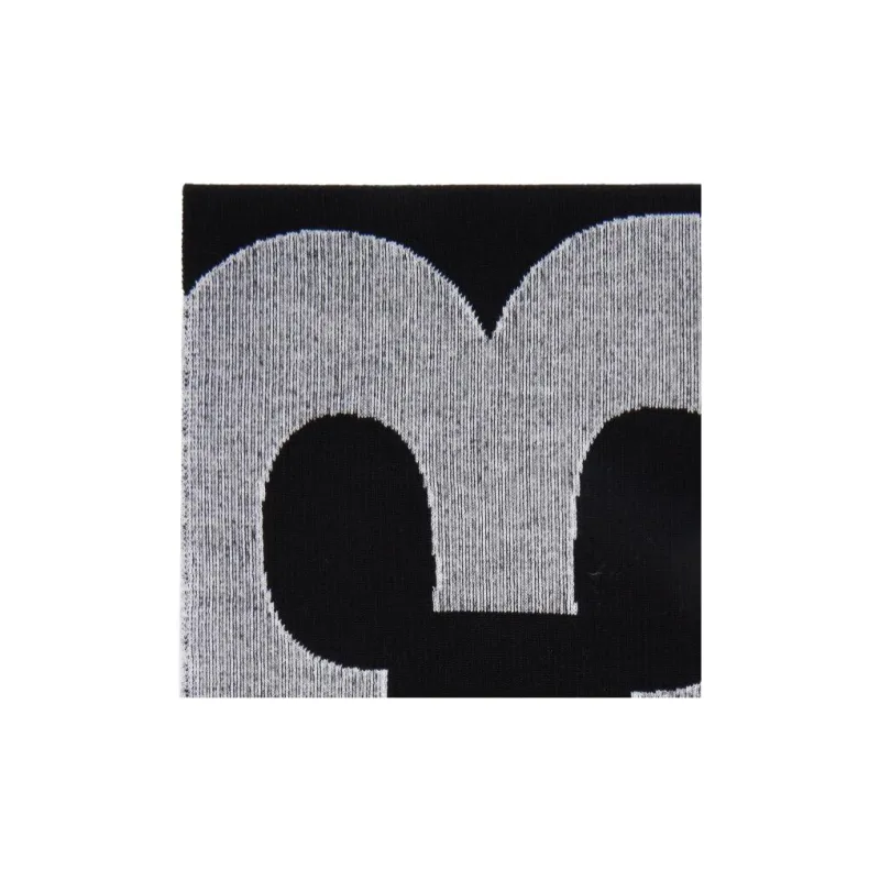 Y 3 Recycled Polyester Blend, Wool Knit Scarves Women's Black-2