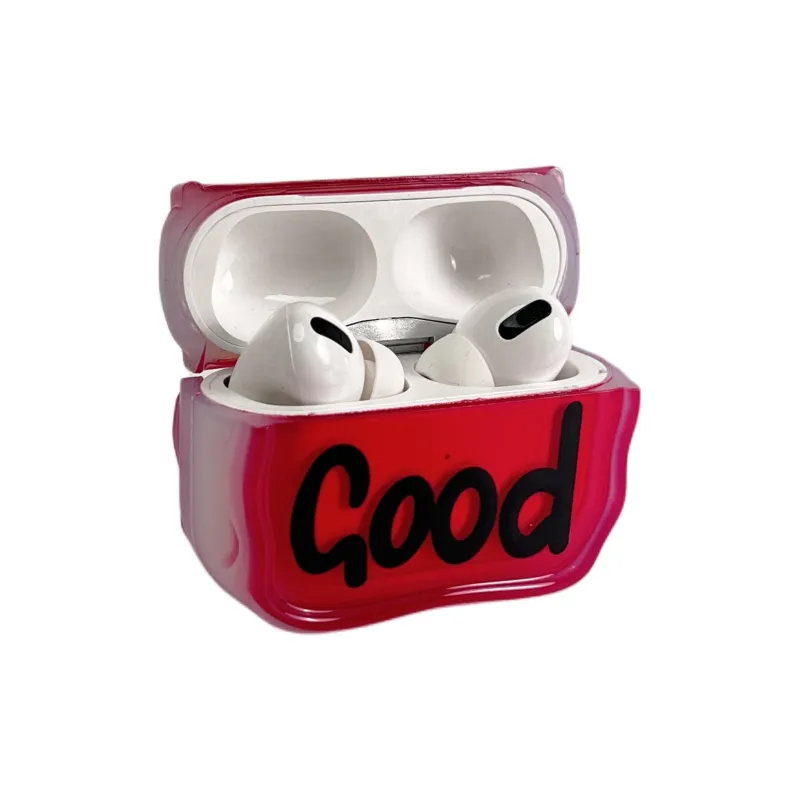 Sopi Compatibility With Apple AirPods 4/2/3/4th Generation/AirPods Pro/Pro 2 TPU English Lanyard Headphone Cases-5