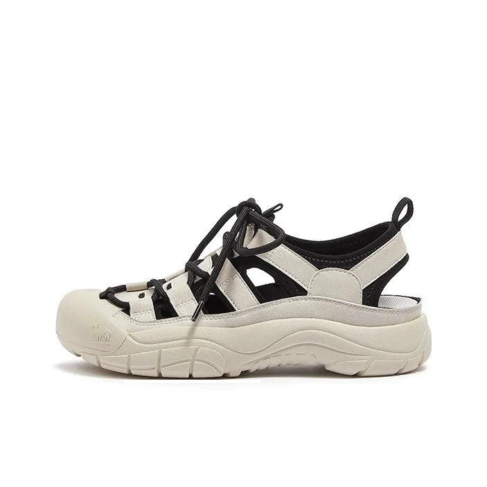 CAMEL Beach Sandals Women's Gray, Beige-6