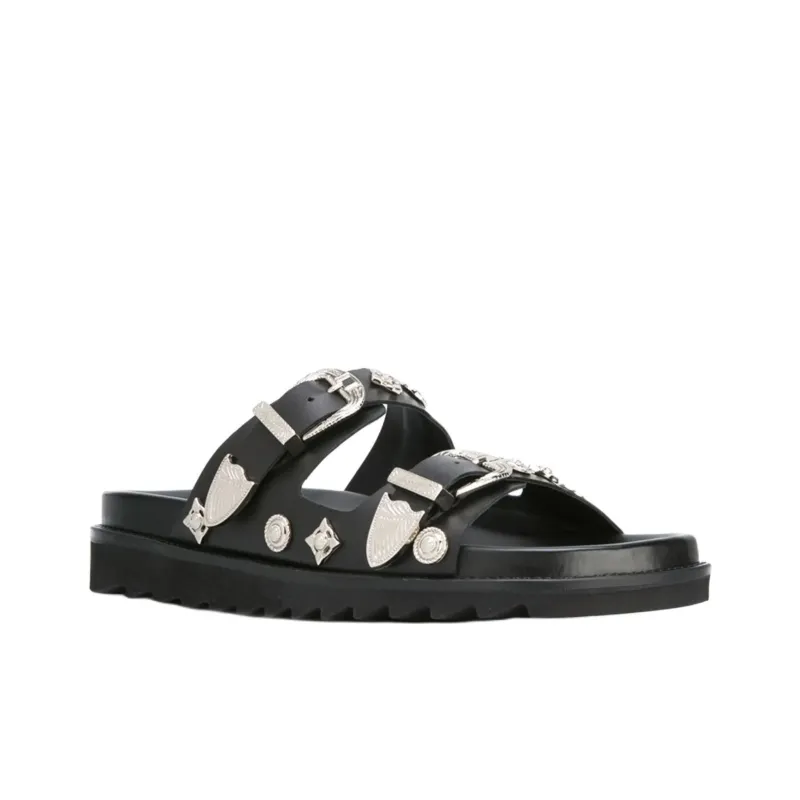 TOGA VIRILIS Slide Slippers Men's Black-1