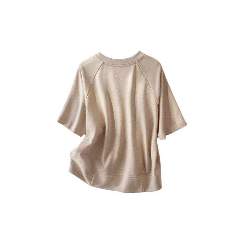 IHIMI Sweatshirts Women's Light Khaki-2