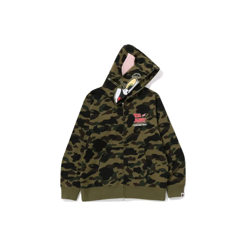 Bape 1st Camo One Point Full Zip Hoodie-1