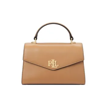 LAUREN RALPH LAUREN Leather One Shoulder Handbag Women's Beige