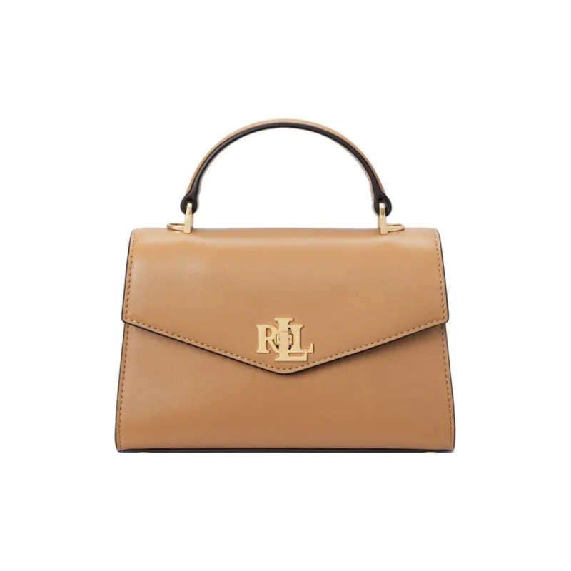 LAUREN RALPH LAUREN Leather One Shoulder Handbag Women's Beige-0