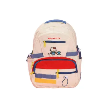 Cool Fun Sanrio/Sanrio Collaboration Nylon Backpack Large Size Women's Red/Pink/Blue