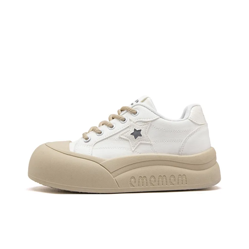 RENBEN Abrasion Resistant Lightweight Height Increasing Low Top Skateboard Shoes Women's-5