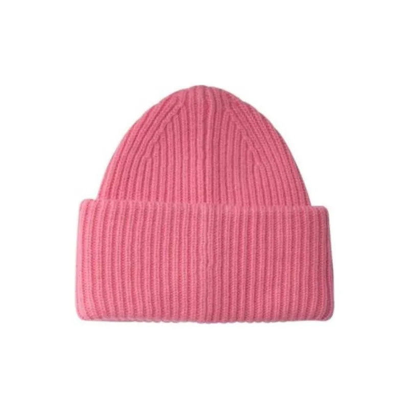Acne Studios Logo Embellished Ribbed Beanie-3