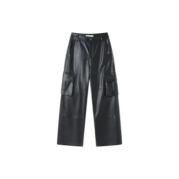 ANDREA MARTIN Leather Pants Women's