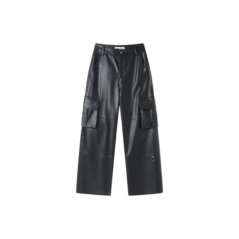 ANDREA MARTIN Leather Pants Women's-0