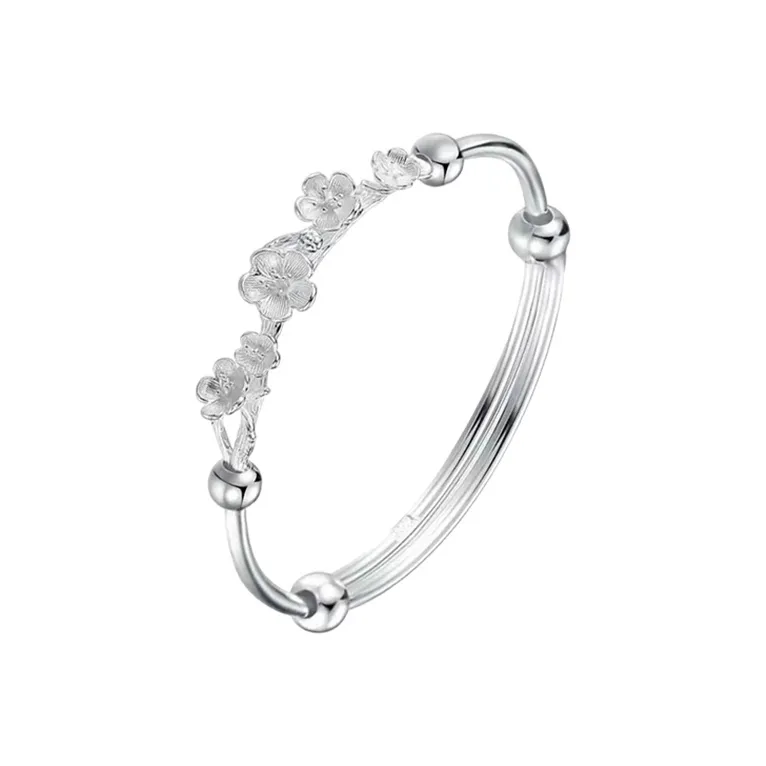 DAISY BEAUTY S999 Fine Silver Bangles Women's-0