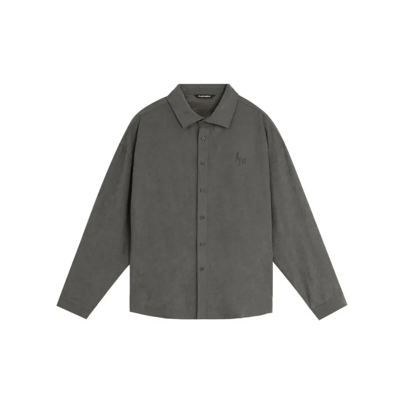 LUJIAMEN Shirts Unisex Gray-1