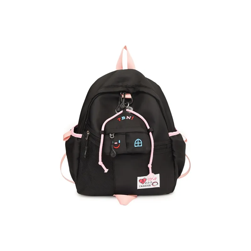 URBAN FOREST Oxford Backpack Unisex Ecru/Black/Blue-3