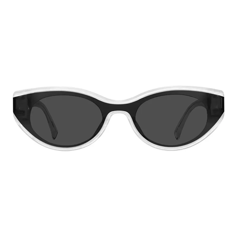 MUJOSH TR90 Cat Eye UV400 UV Protection Sun Protection Eye Protection Sunglasses Unisex Black-6
