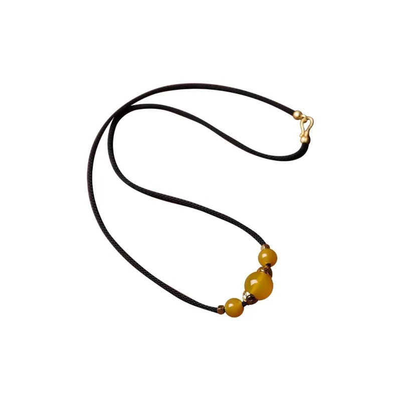 Moon Jewelry Agate Necklaces Unisex-27