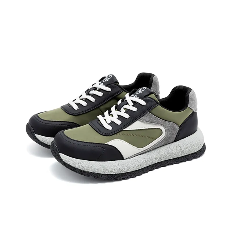 KANGLONG Anti Slip And Wear Resistant Height Increasing Low Top Casual Shoes Men's-1