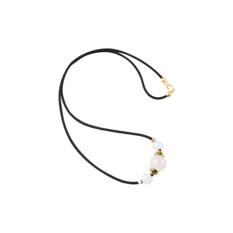 Moon Jewelry Agate Necklaces Unisex-0