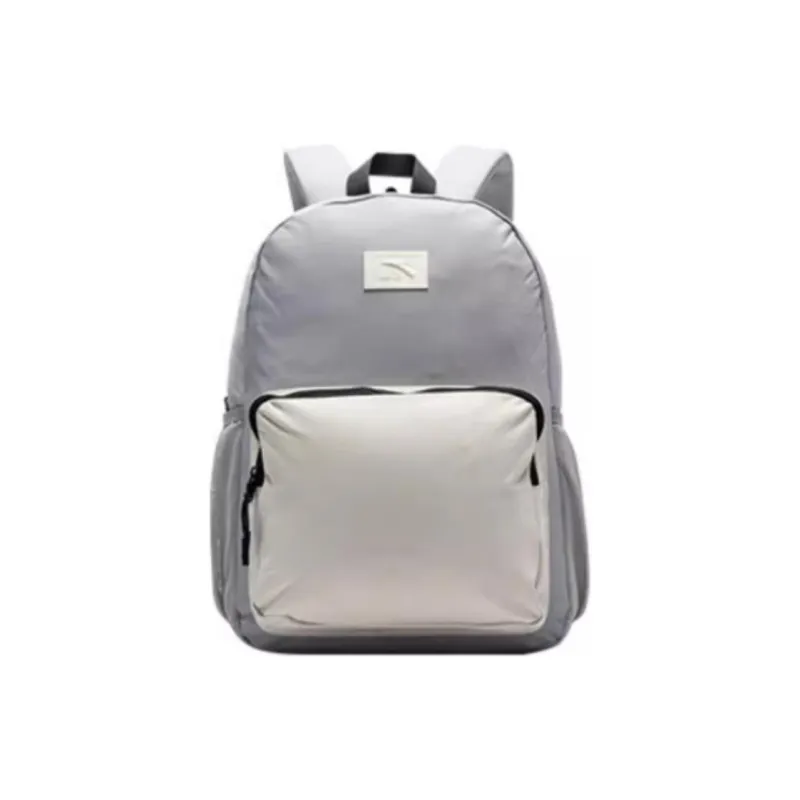 Anta Life Collection Fabric Backpack Regular Unisex Light Pure Gray-0