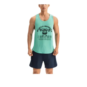 DECATHLON Tank Tops Men Teal