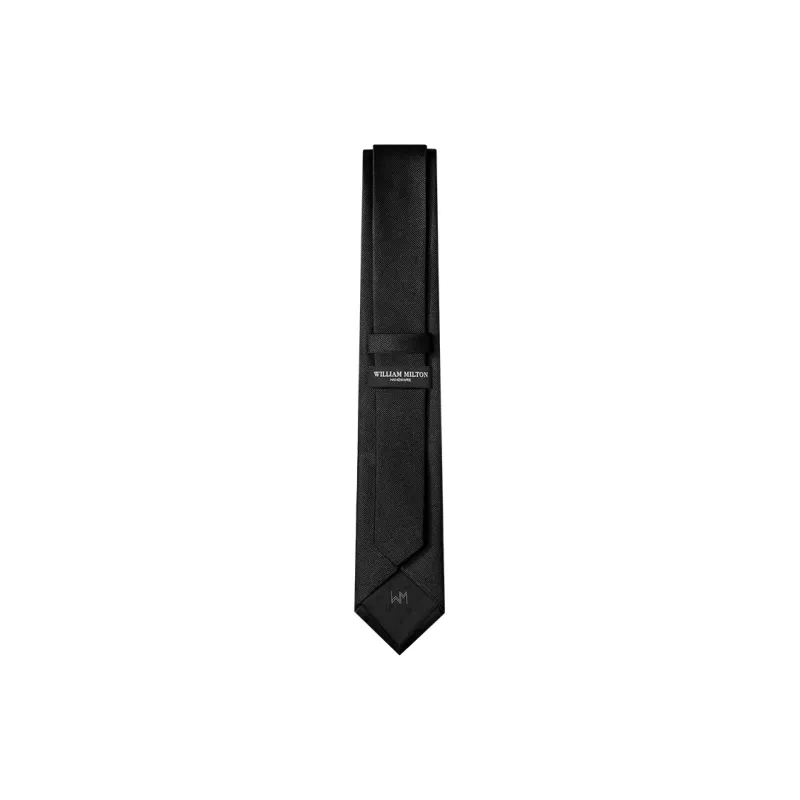 WILLIAM MILTON Mulberry Silk Ties Men's Black High End Business Formal Luxury Accessories Gift Box Set-4