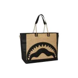SPRAYGROUND Polypropylene Tote Bag Shopping Bag Shoulder Bag Handbag Regular Women's Black Sand Beige