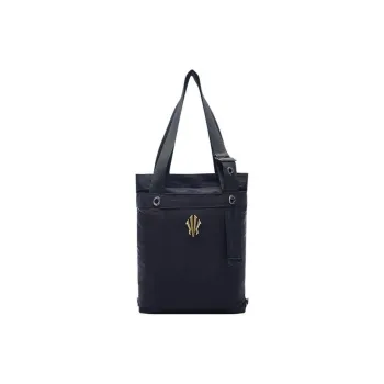 Anta Irving Series Nylon Tote Bag Shopping Bag Handbag Shoulder Bag Unisex Black