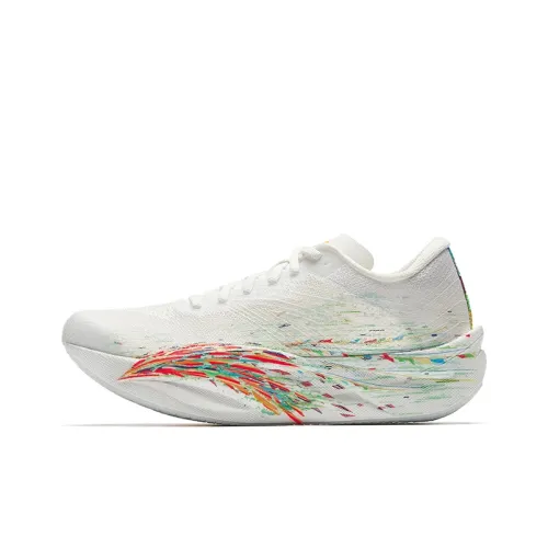 Anta C202 6.0 Anti Slip Wear Resistant Low Top Carbon Plate Marathon Running Chaussures Women's Kelsang Flowers