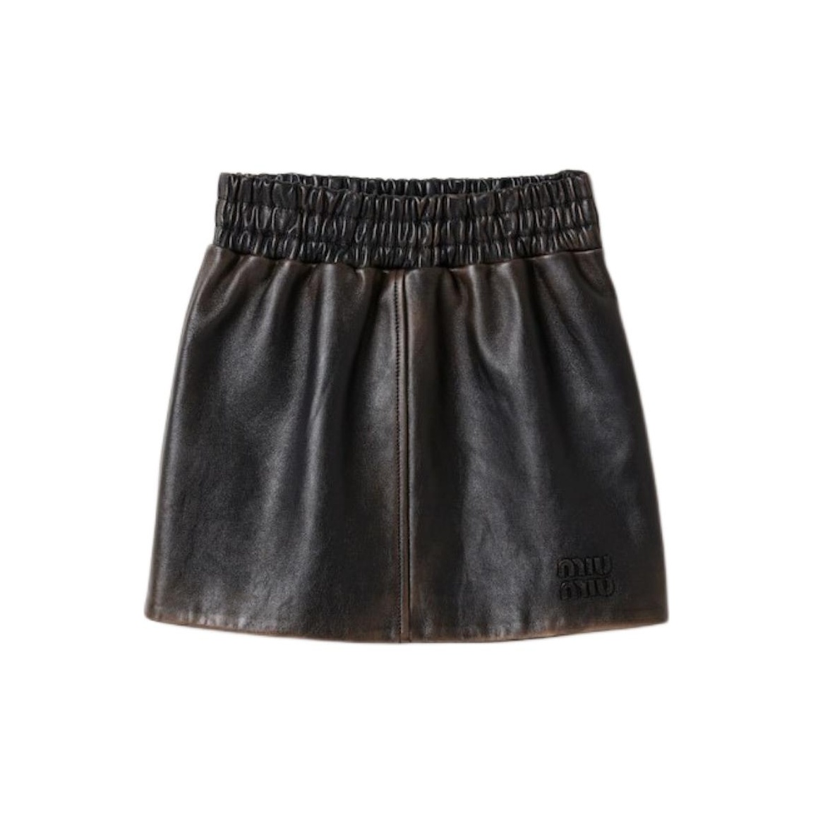 MIU MIU FW1998 Leather Skirt Size:40 Black | eBay