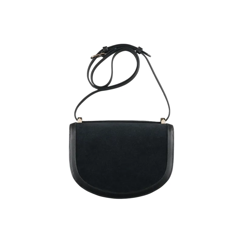 A.P.C Genève Calfskin Shoulder Bag Women's Black-2