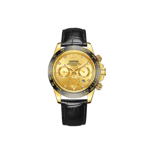HIPINE 오토매틱 메커니컬 무브먼트 남성 중국 시계 42MM 골든